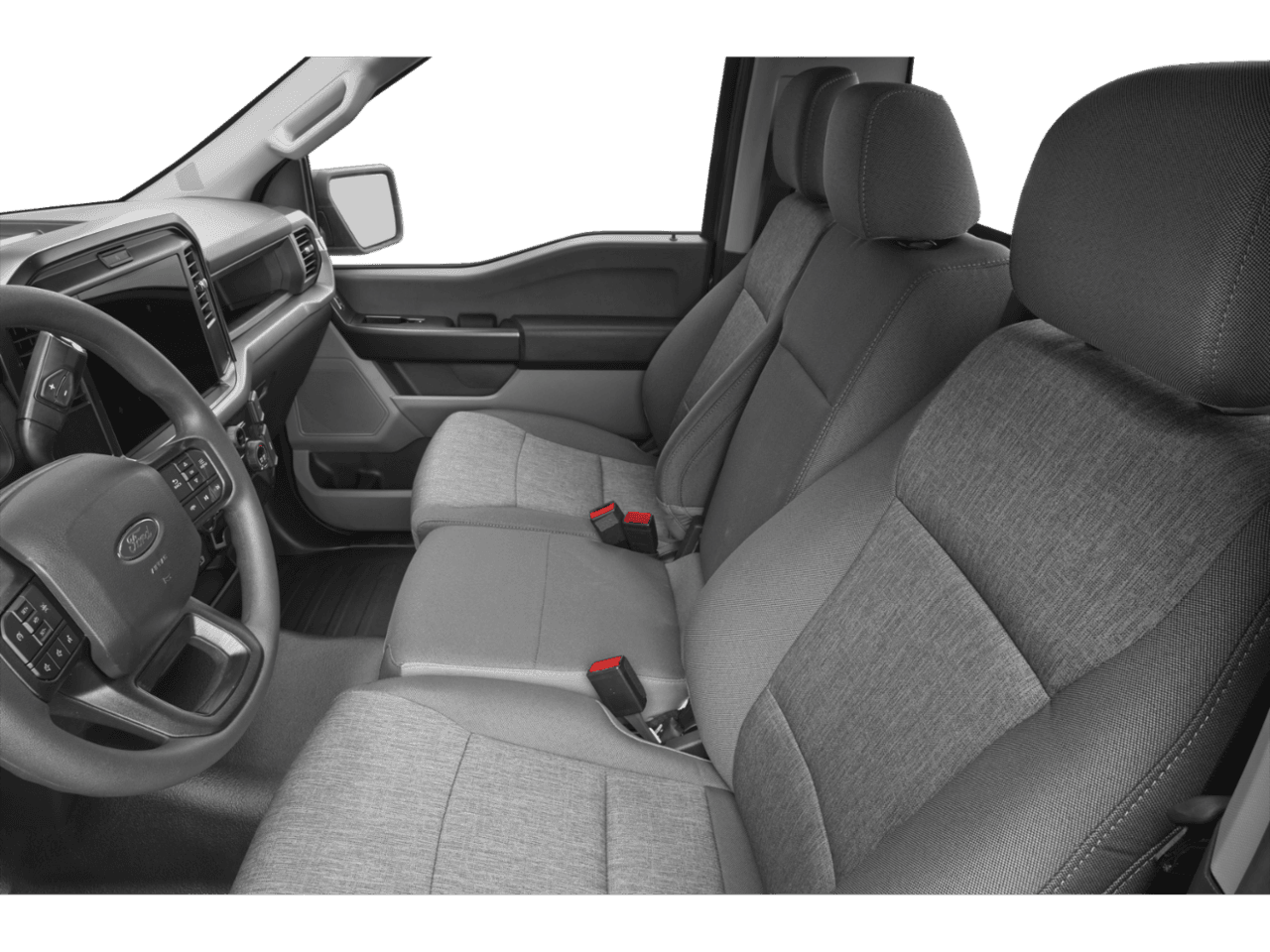 2026 Ford F-150 XL - Interior Driver's Side with Door Open, Front Seat Feature