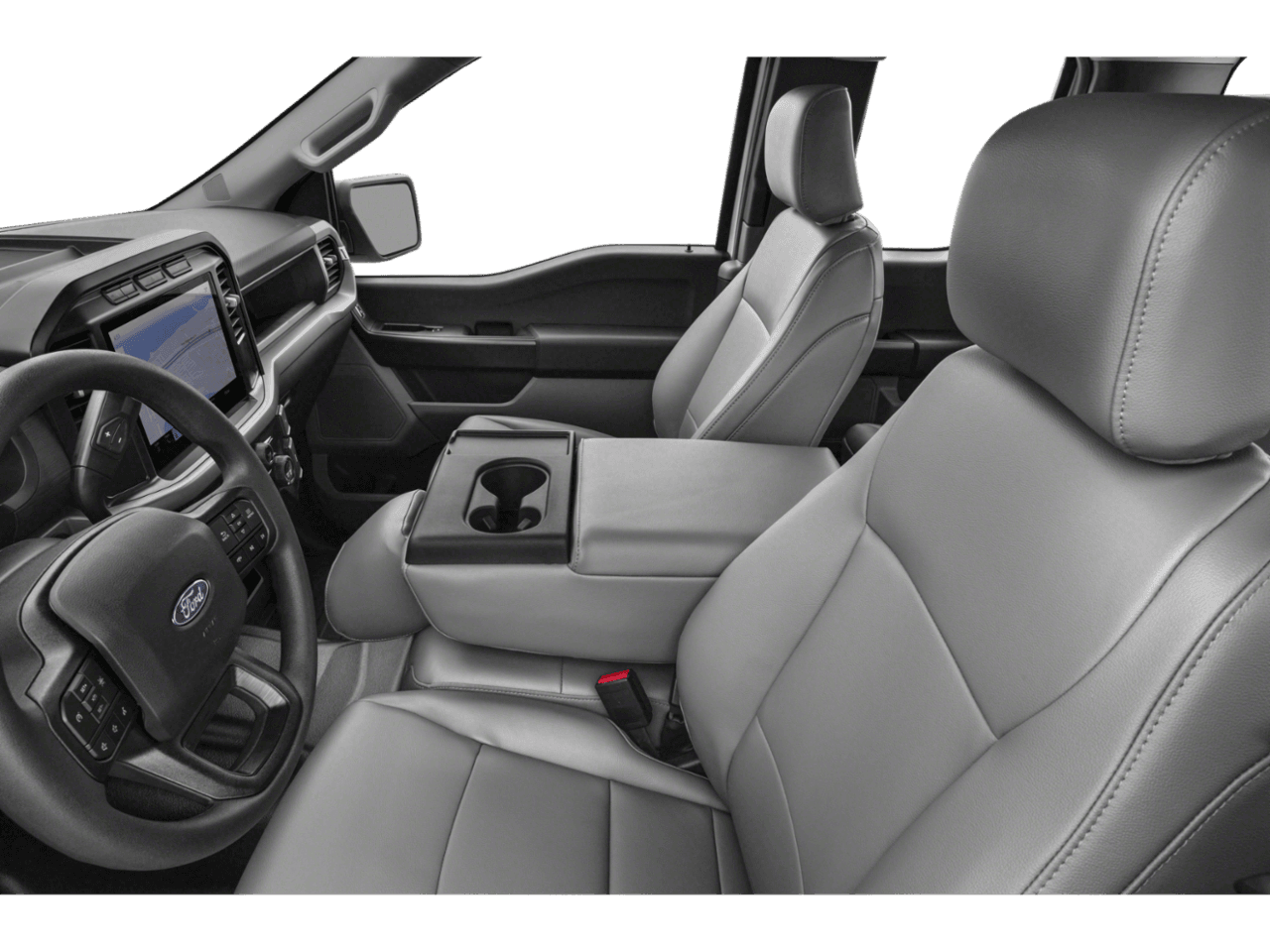 2026 Ford F-150 XL - Interior Driver's Side with Door Open, Front Seat Feature