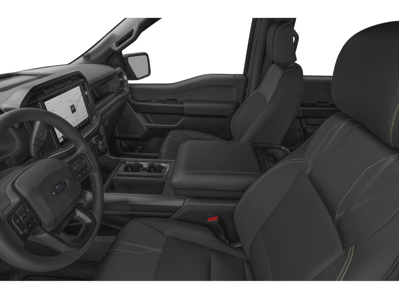 2026 Ford F-150 STX - Interior Driver's Side with Door Open, Front Seat Feature