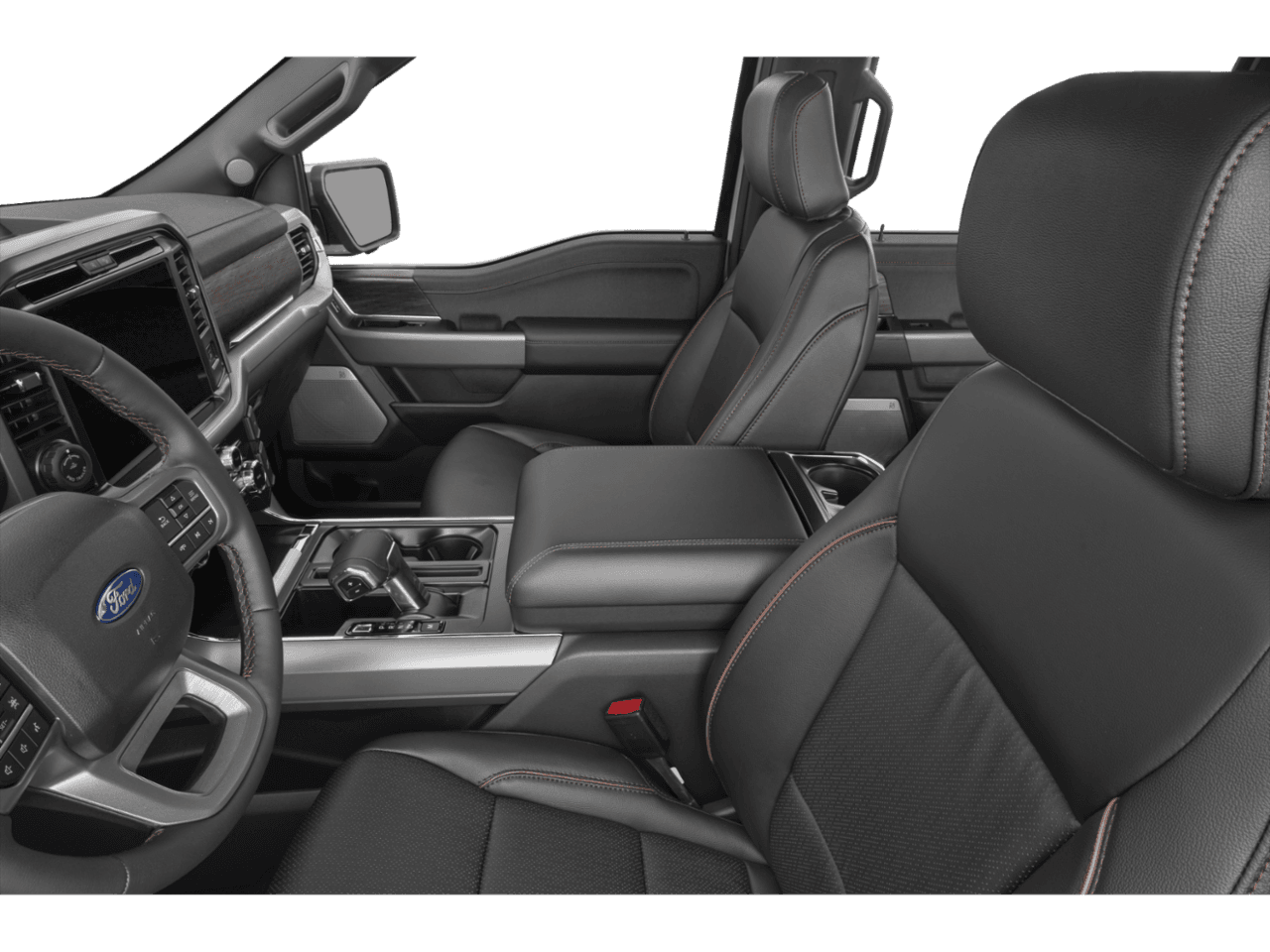 2026 Ford F-150 LARIAT - Interior Driver's Side with Door Open, Front Seat Feature