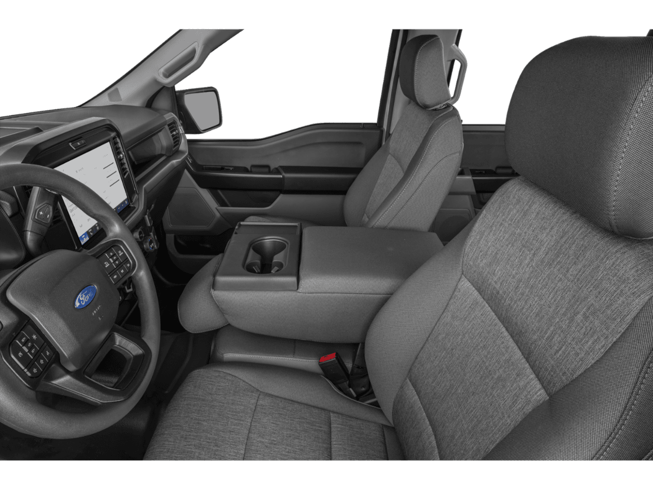 2026 Ford F-150 XL - Interior Driver's Side with Door Open, Front Seat Feature