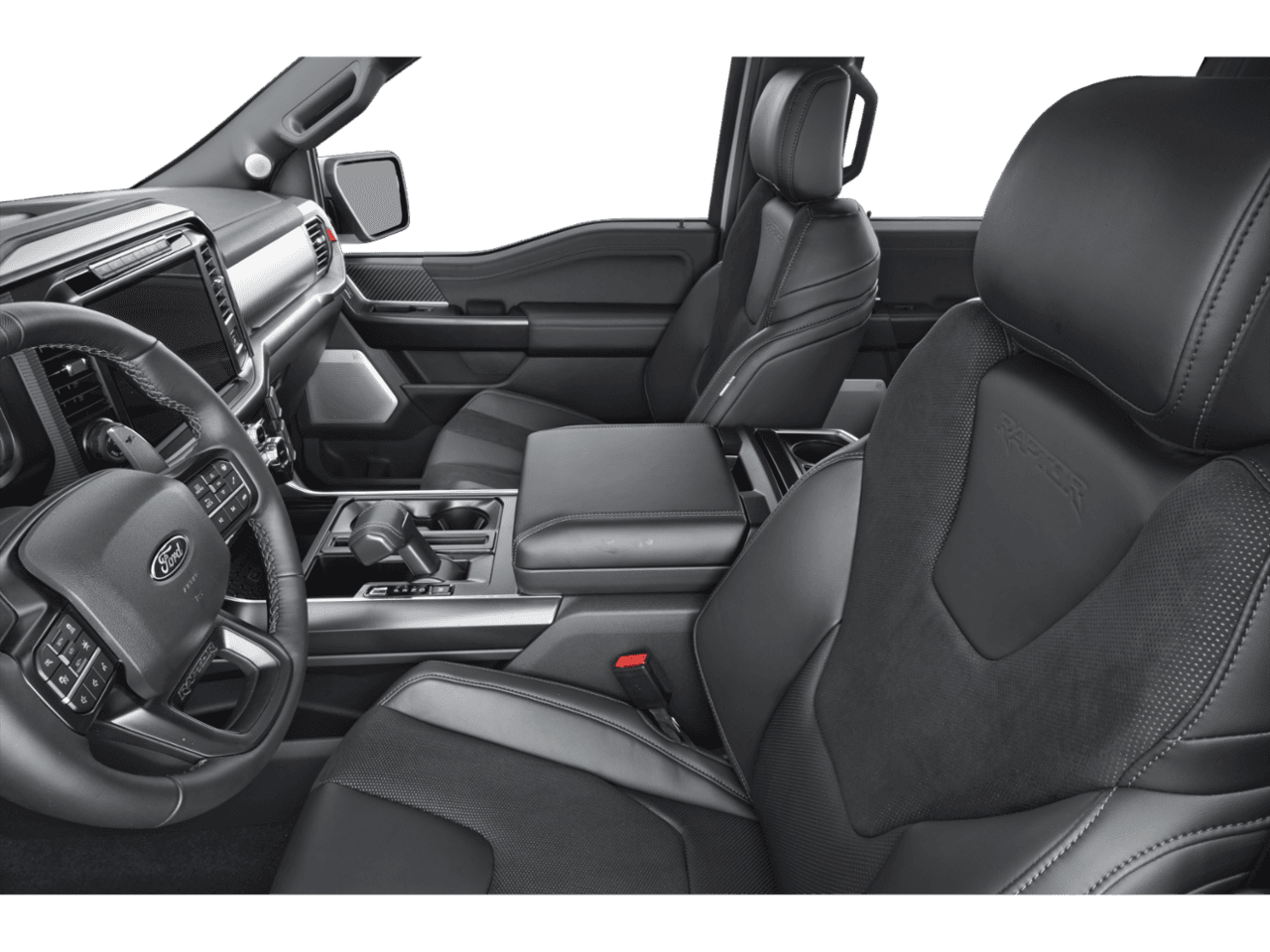 2026 Ford F-150 Raptor - Interior Driver's Side with Door Open, Front Seat Feature