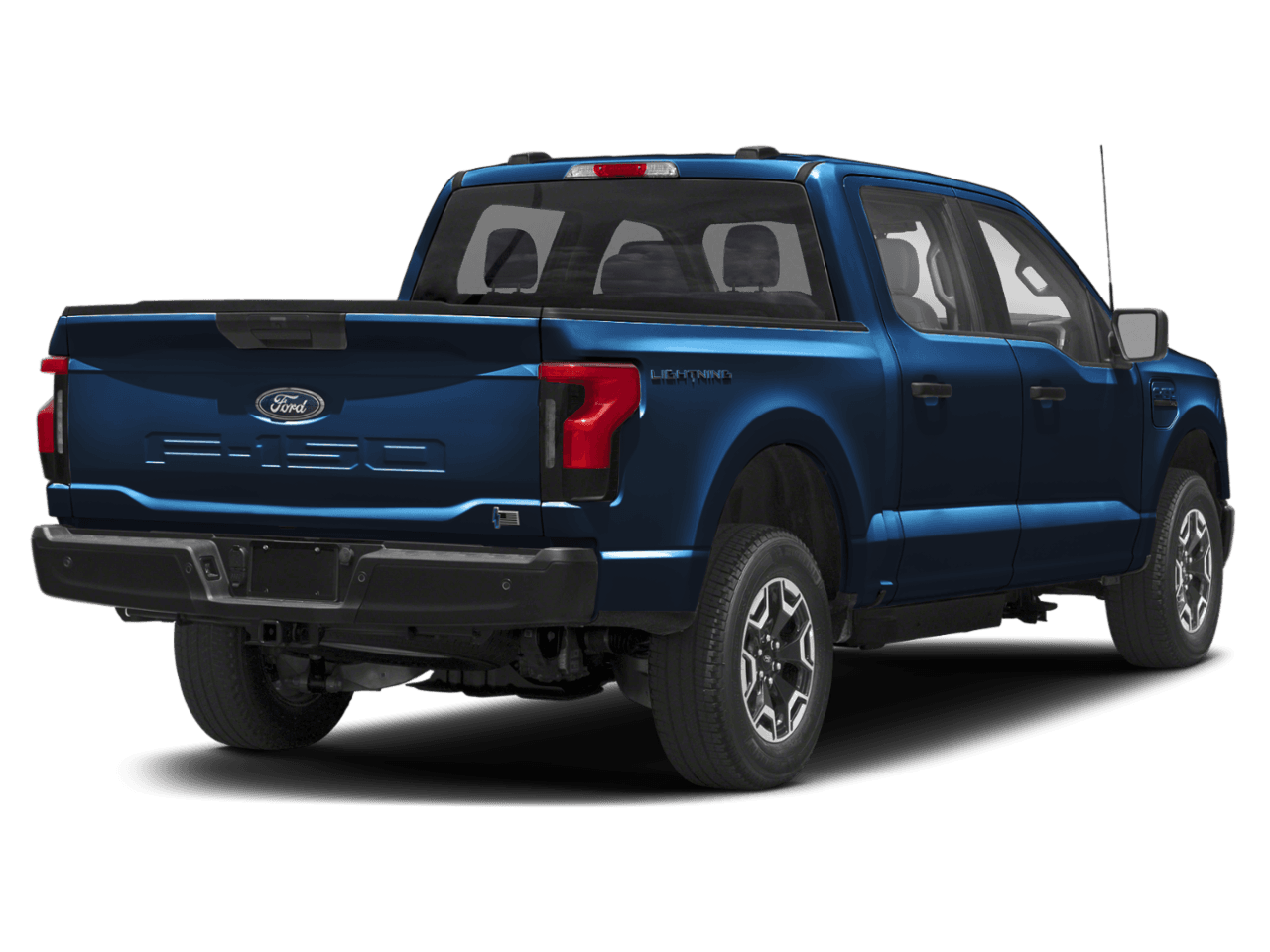 2026 Ford F-150 Lightning Pro - Rear 3/4, facing to the right