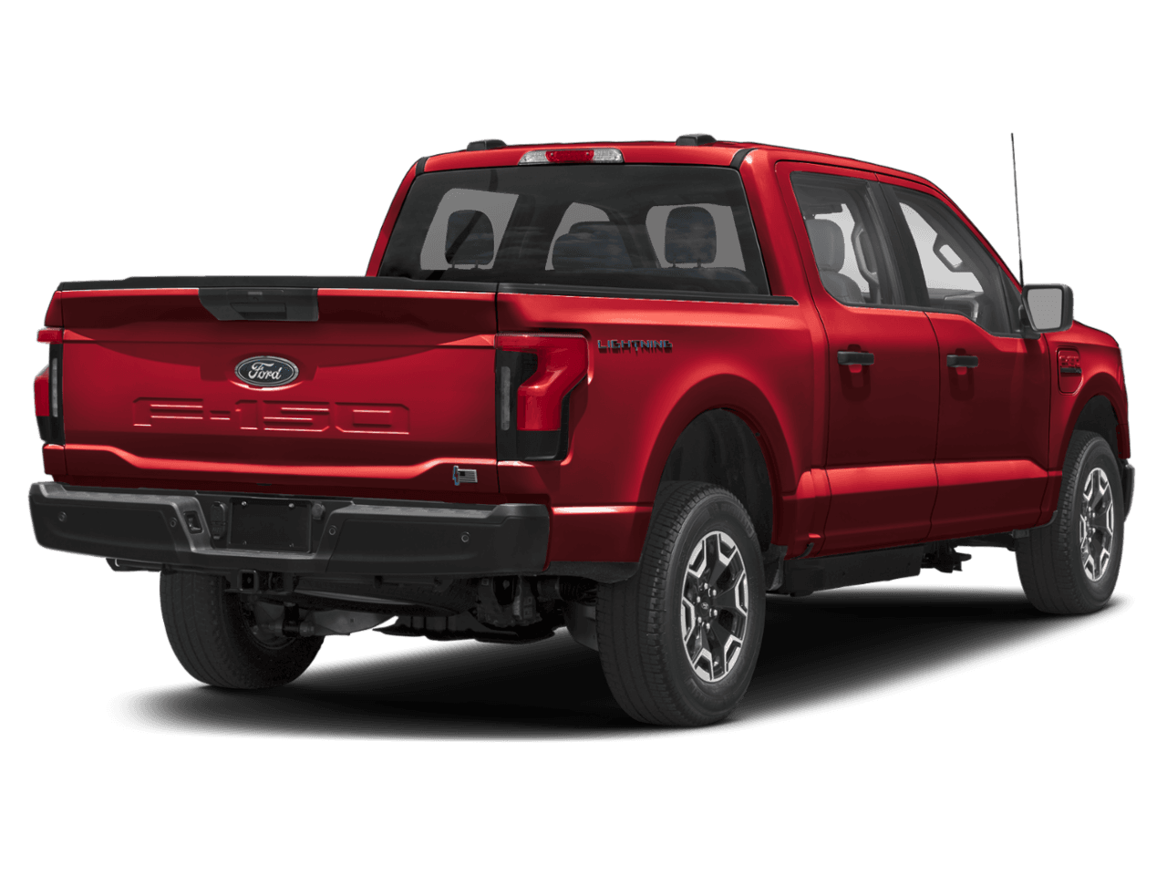 2026 Ford F-150 Lightning Pro - Rear 3/4, facing to the right