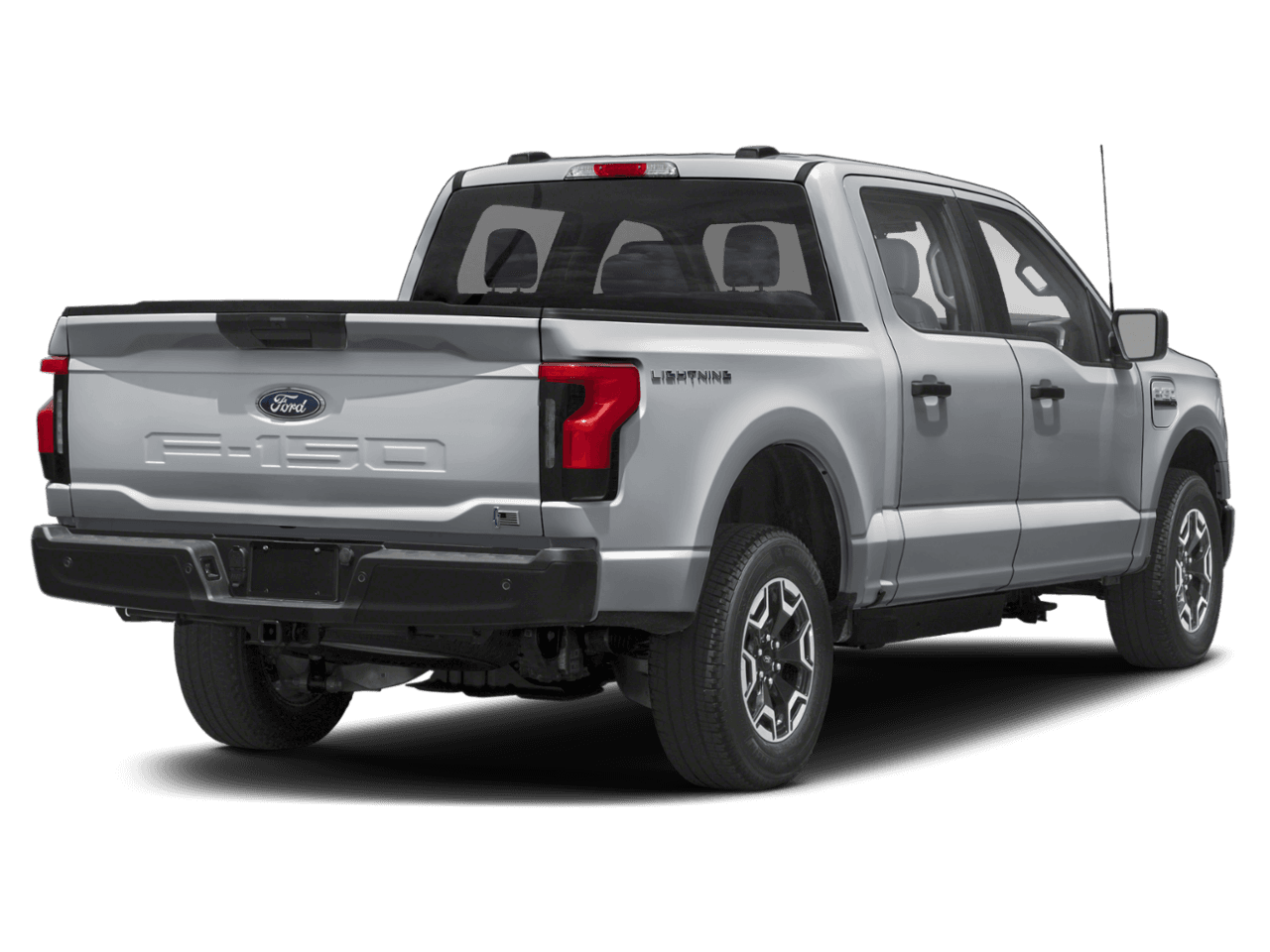 2026 Ford F-150 Lightning Pro - Rear 3/4, facing to the right