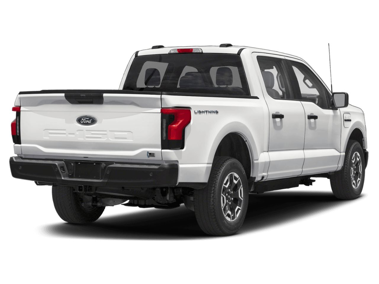 2026 Ford F-150 Lightning Pro - Rear 3/4, facing to the right