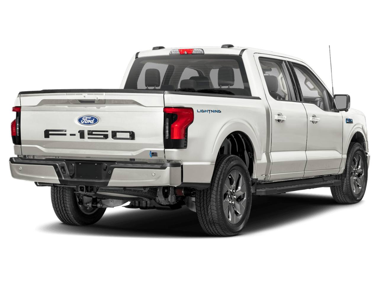 2026 Ford F-150 Lightning Flash - Rear 3/4, facing to the right