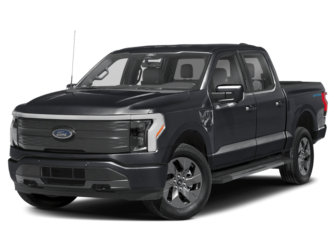 2026 Ford F-150 Lightning LARIAT - Front 3/4, facing to the left
