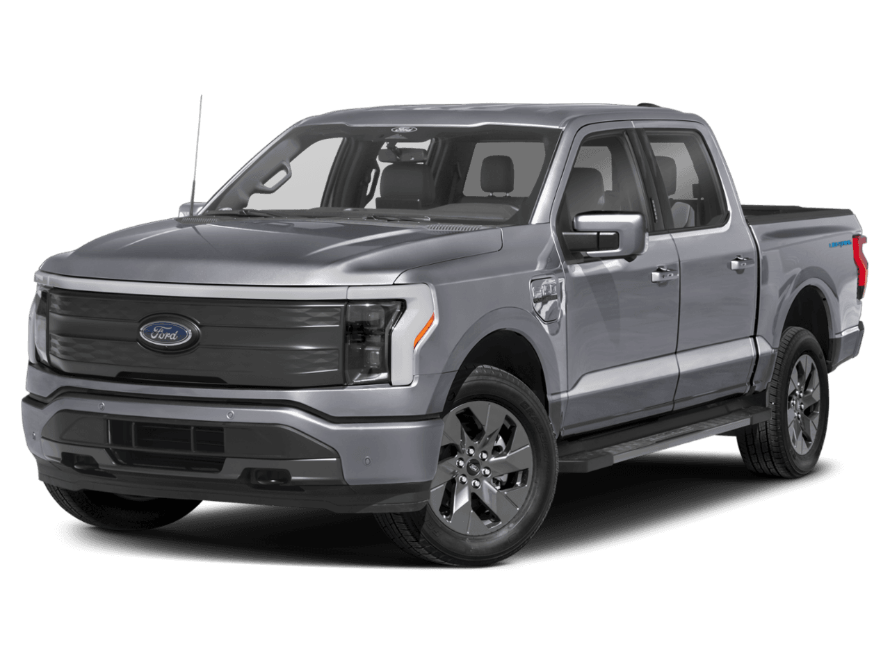2026 Ford F-150 Lightning LARIAT - Front 3/4, facing to the left