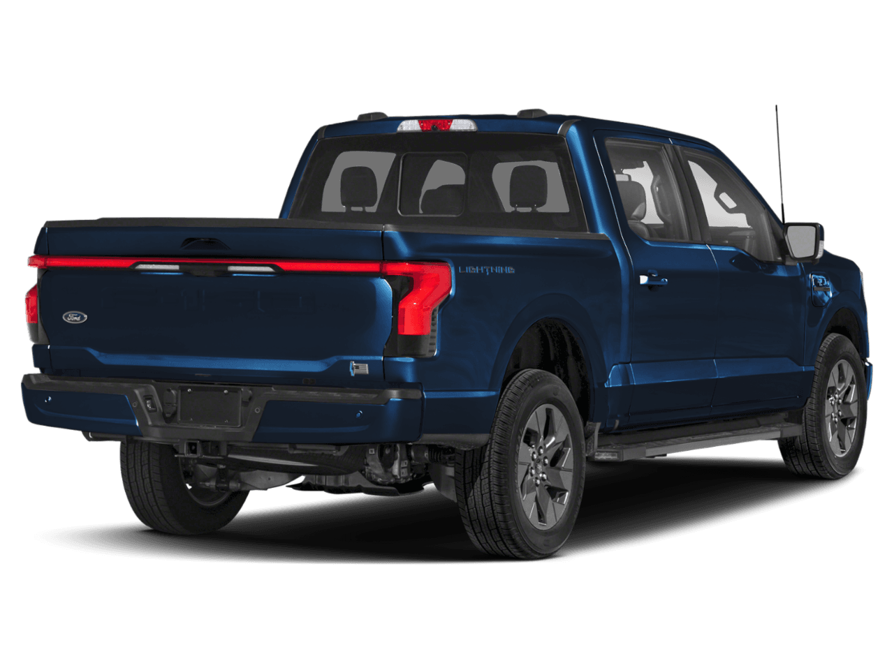 2026 Ford F-150 Lightning LARIAT - Rear 3/4, facing to the right