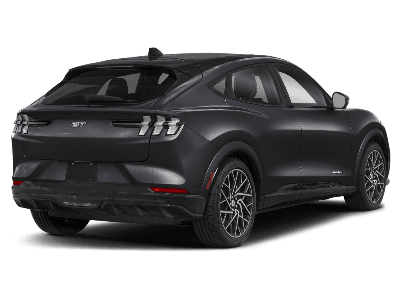 2026 Ford Mustang Mach-E GT - Rear 3/4, facing to the right