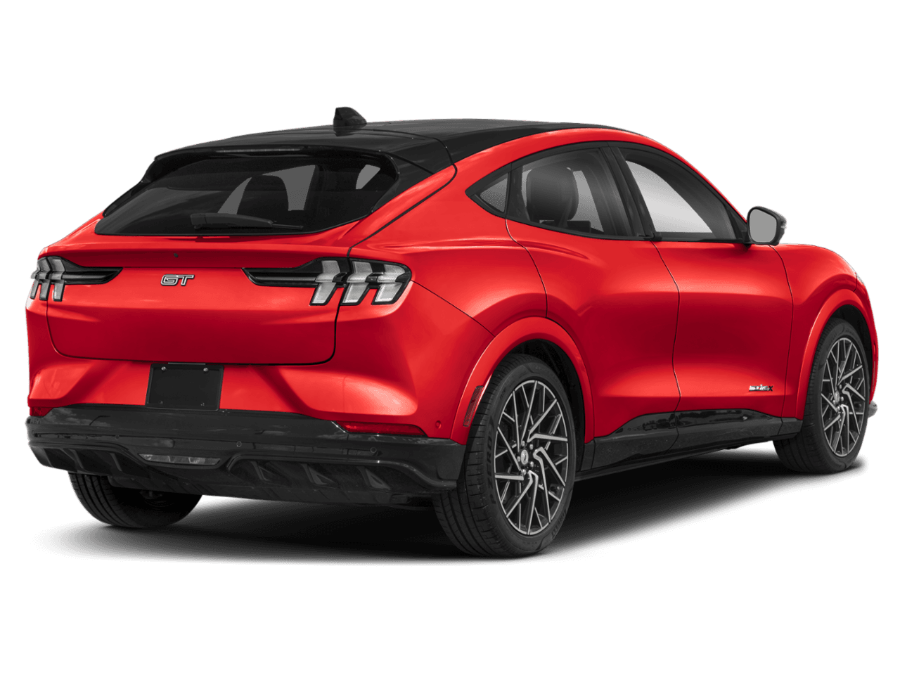2026 Ford Mustang Mach-E GT - Rear 3/4, facing to the right