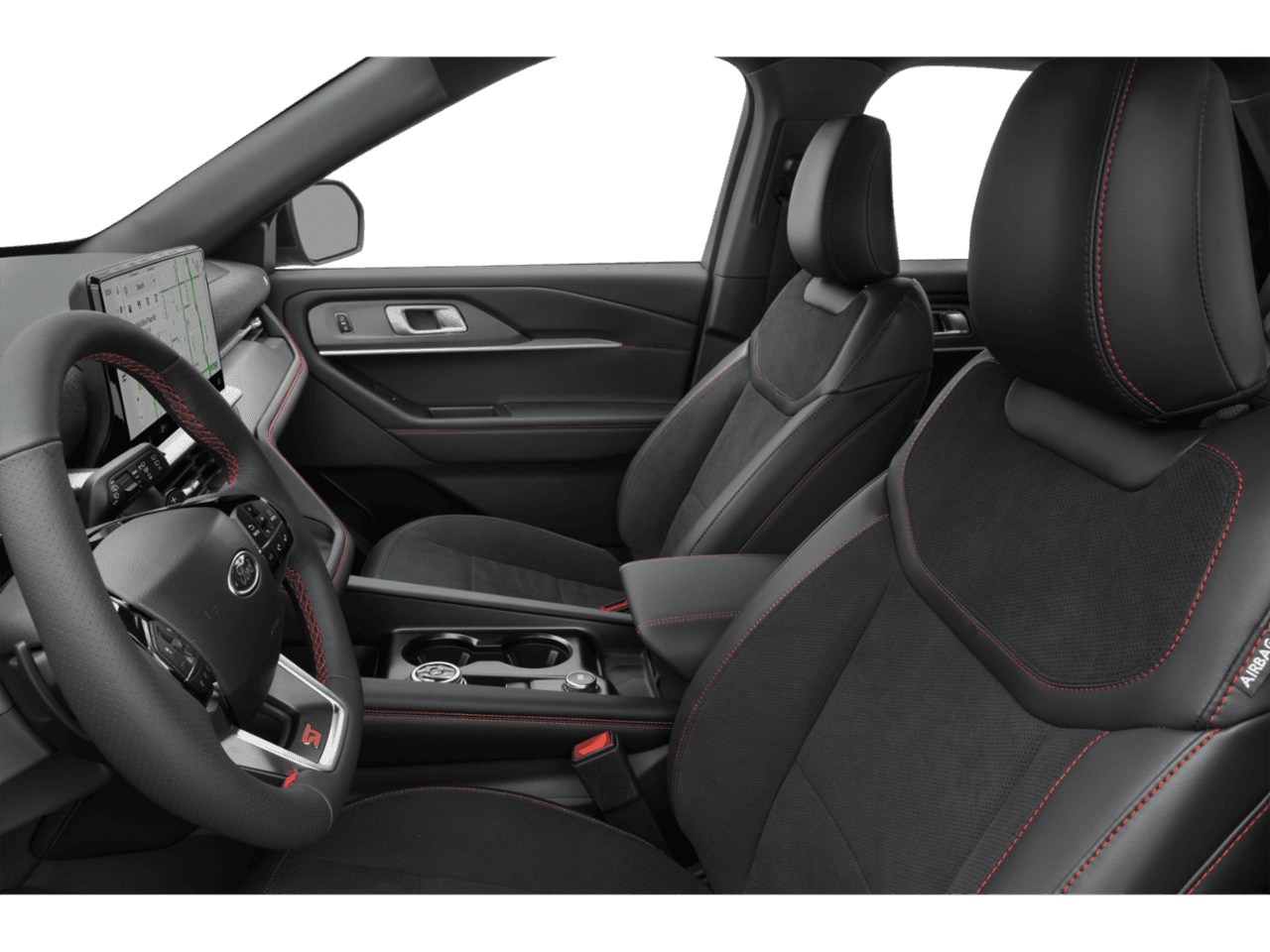 2027 Ford Explorer ST - Interior Driver's Side with Door Open, Front Seat Feature