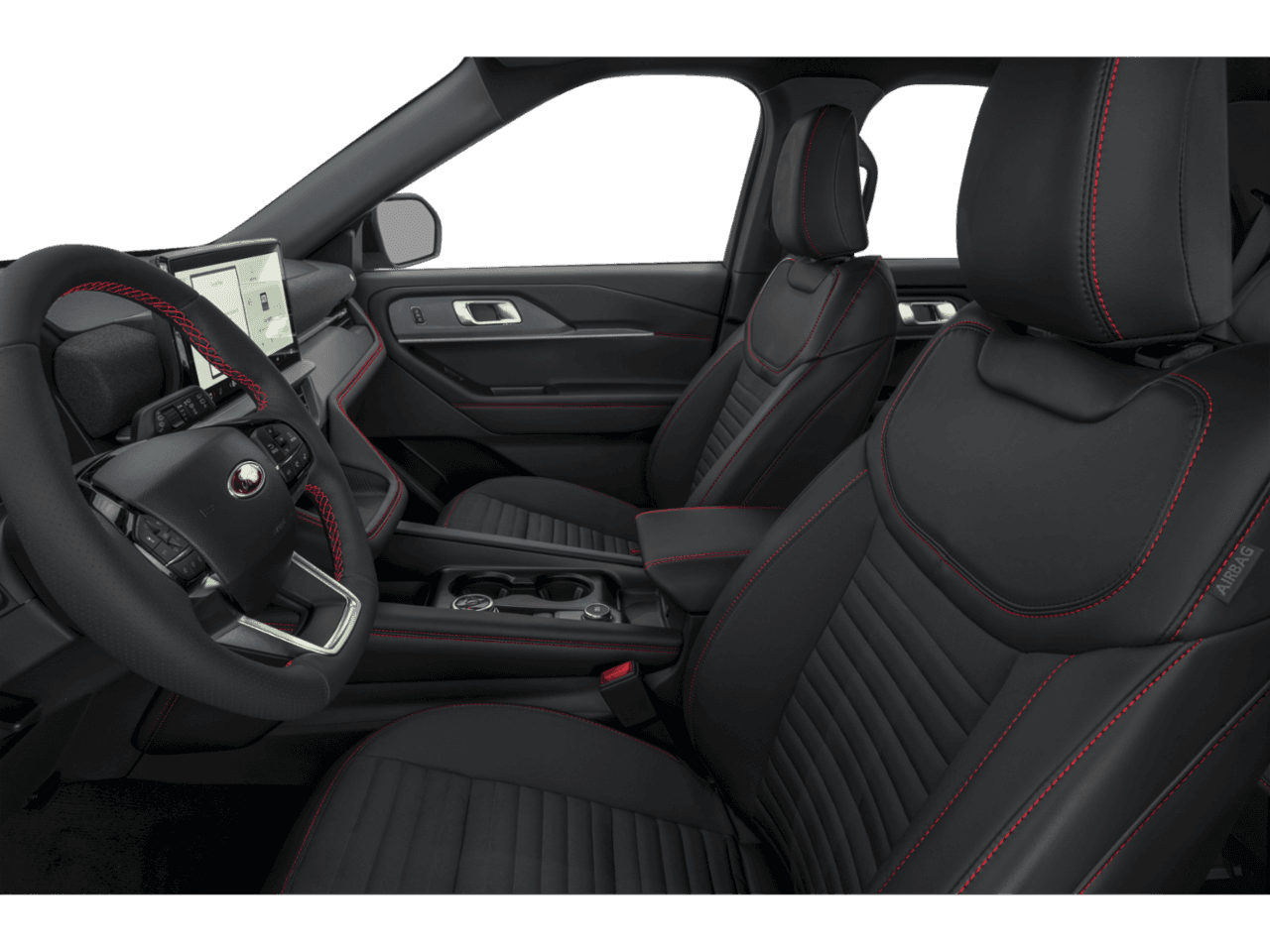 2027 Ford Explorer ST-Line - Interior Driver's Side with Door Open, Front Seat Feature