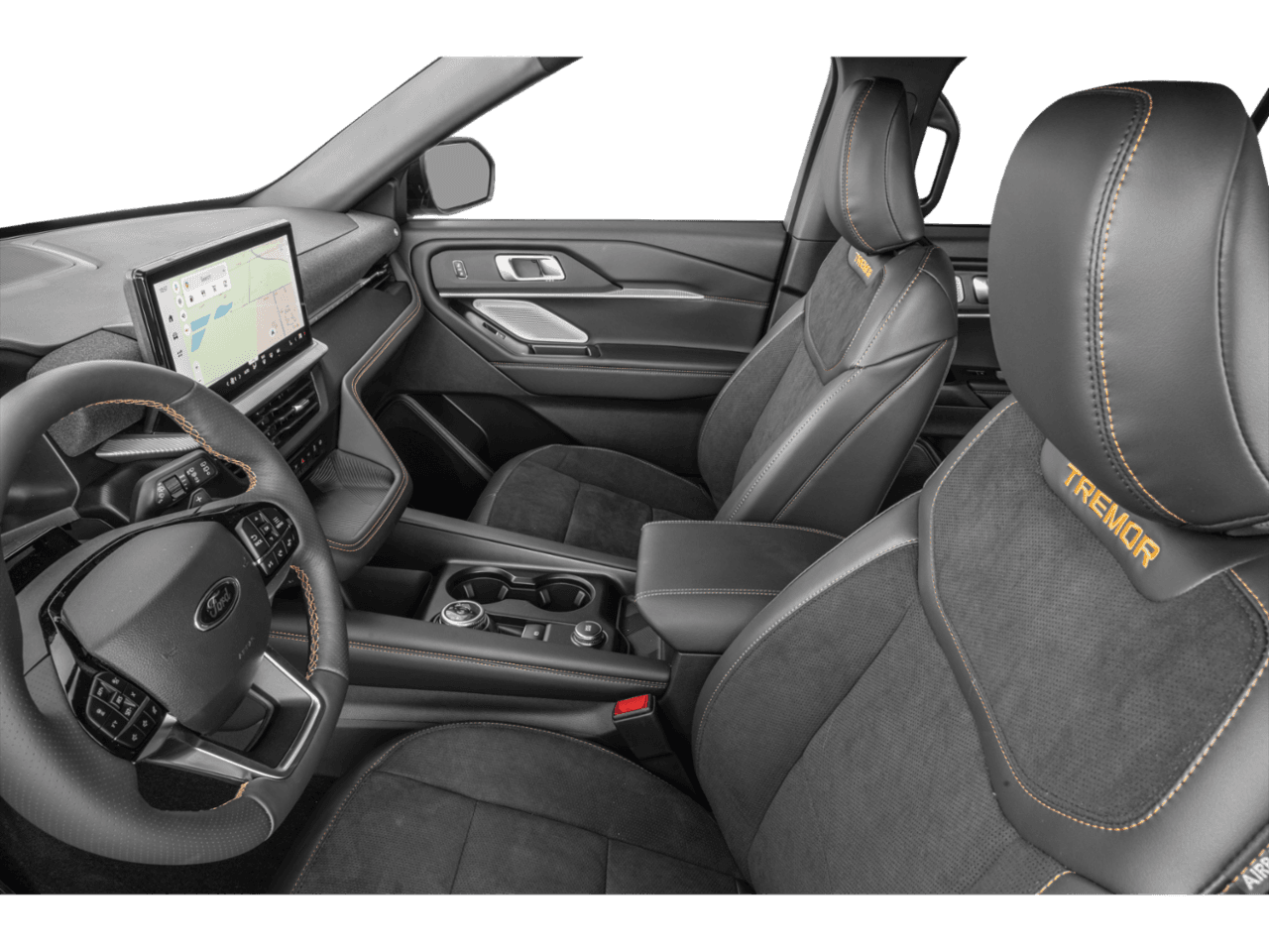2027 Ford Explorer Tremor - Interior Driver's Side with Door Open, Front Seat Feature